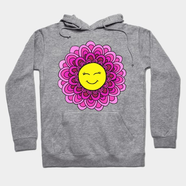 flower face hoodie