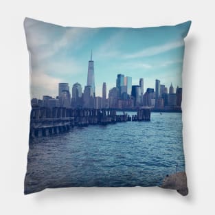 Views from Jersey City, I Pillow