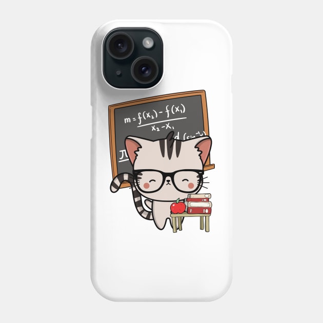 Funny Tabby Cat is teaching Phone Case by Pet Station