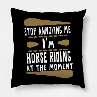 Riding Horses Shetty Haflinger trotting Gallop Pillow