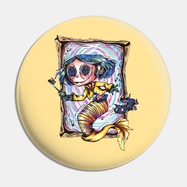 Coraline Mermaid Pin by Jéssica Ribeiro