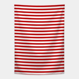 Red and White Stripes Tapestry