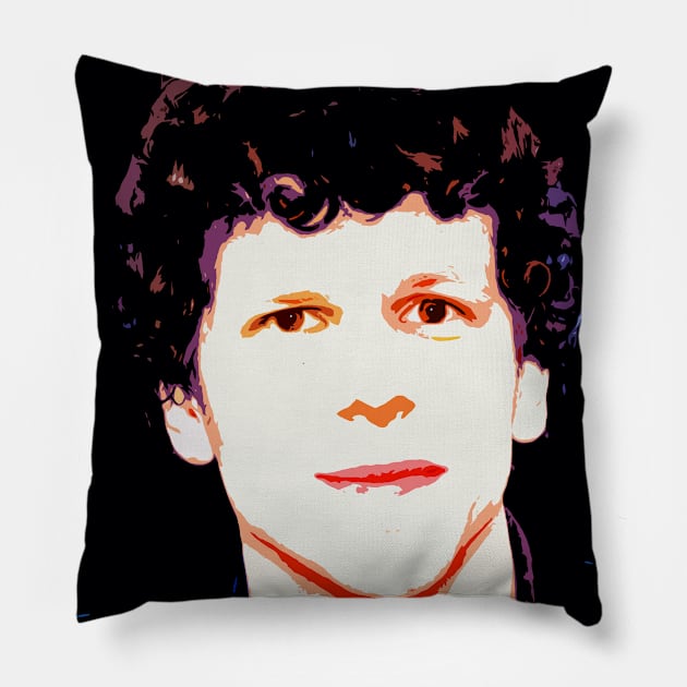 jesse eisenberg Pillow by oryan80