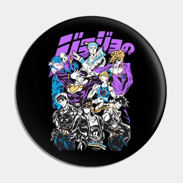 JJBA Anime Fanart Pin by Planet of Tees