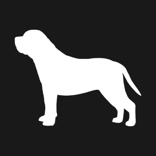 White Mastiff Silhouette T-Shirt