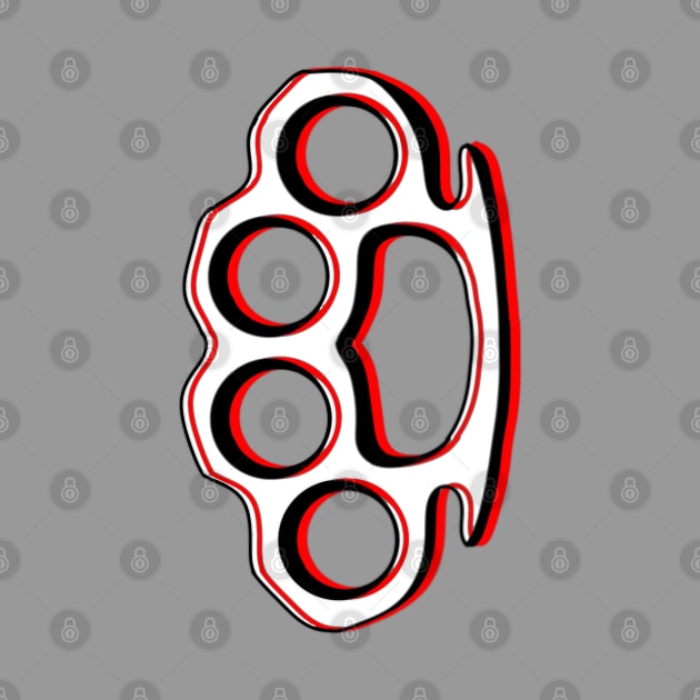 Brass Knuckles, Knuckle Duster, Tattoo Design by Tenpmcreations