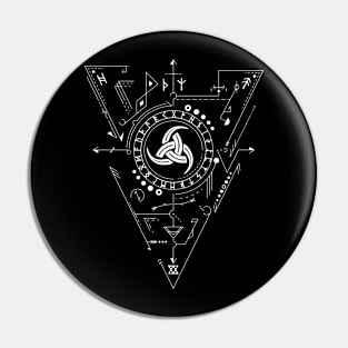 Triple Horn of Odin | Norse Pagan Symbol Pin