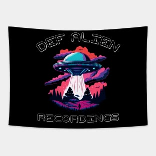 DEF ALIEN INVASION RETRO Logo 2 Tapestry