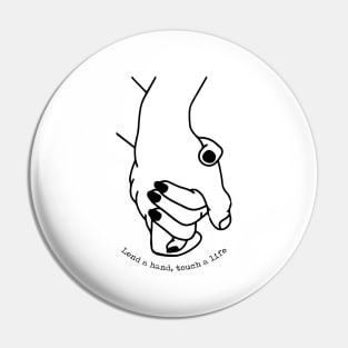 'Lend a Hand Touch a Life' Food and Water Relief Shirt Pin