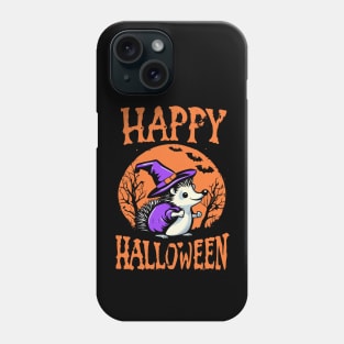 Happy Halloween Hedgehog Witch Phone Case