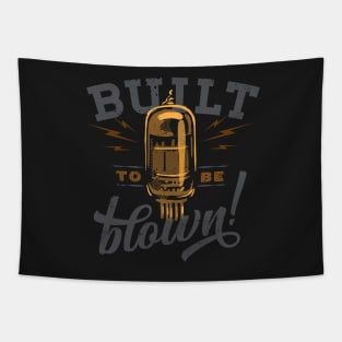 Built to be blown retro style vacuum tube Tapestry