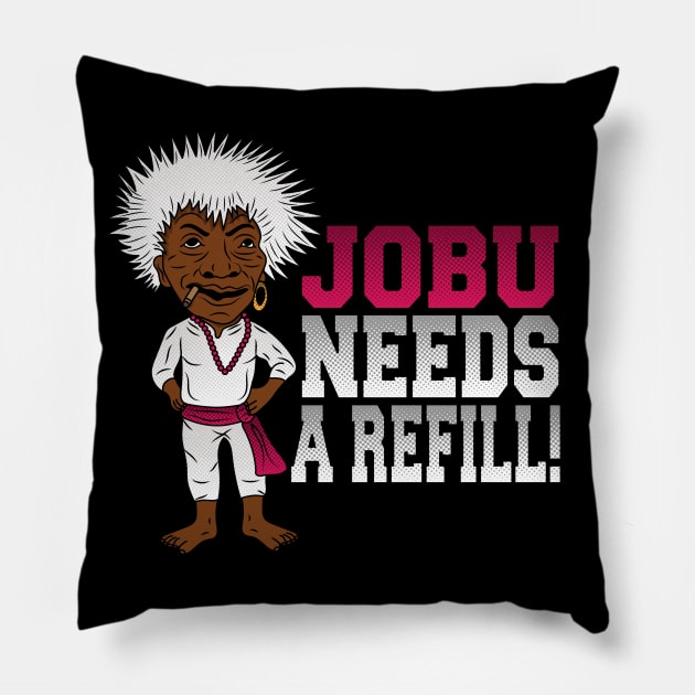 Jobu needs a refill! Pillow by carloj1956