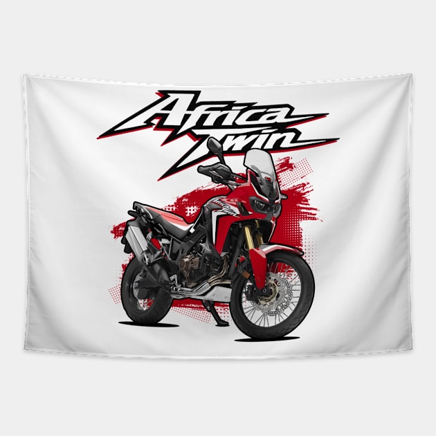 Africa Twin 1100 - Red Tapestry by Tomislav Lozić