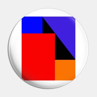 Cubist Minimalism Pin