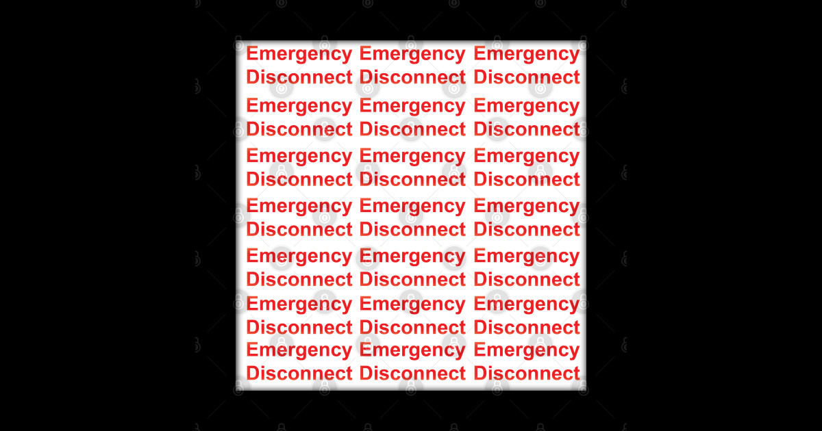 Emergency Electrical Service Disconnect Labels Emergency Disconnect