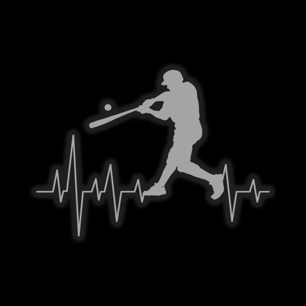 Baseball Heartbeat Elevated Heart Beat Clean Hit by theperfectpresents