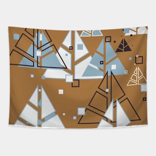 Abstract Christmas tree Tapestry