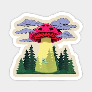 Mushroom UFO Magnet