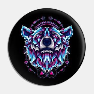 bear head mask Pin