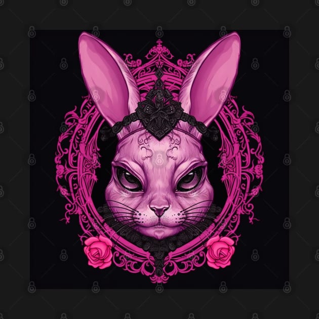 Evil Pink Bunny by Enchanted Reverie