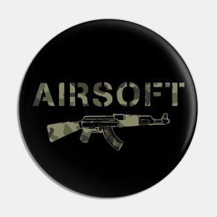 AIRSOFT PLAYER CAMOUFLAGE GUN Pin