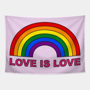 Love is love pride rainbow Tapestry