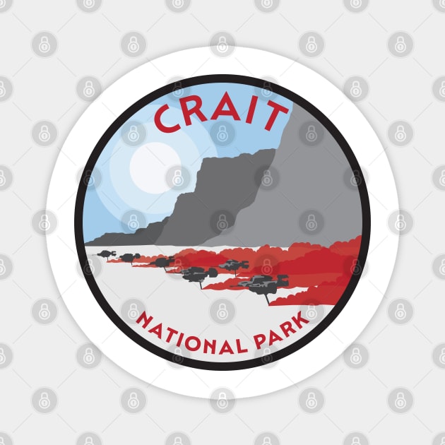 Crait National Park Magnet by Hanneliza