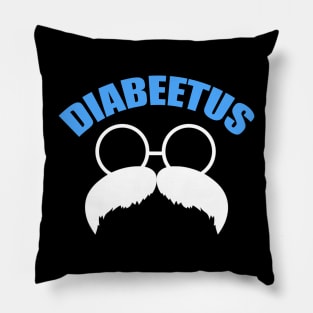 Mens Diabeetus Funny Diabetes Awareness Diabetic Beard Pillow