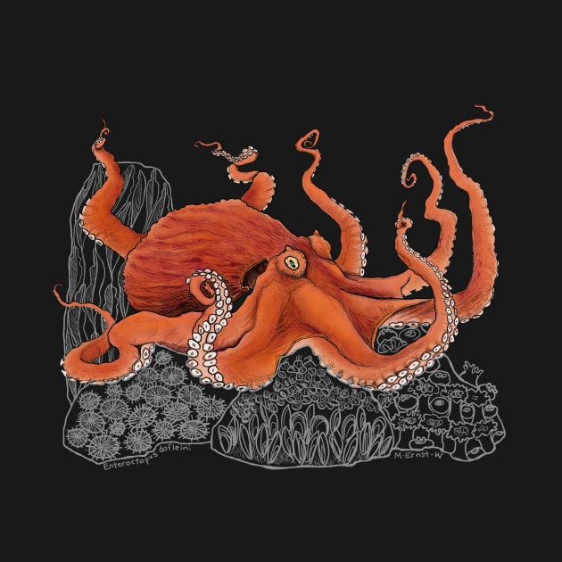 Giant Octopus for dark backgrounds by mernstw