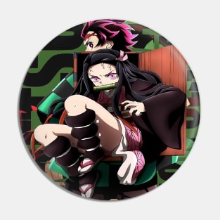 Tanjiro And Nezuko Demon Slayer Pin