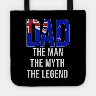 New Zealander Dad The Man The Myth The Legend - Gift for New Zealander Dad With Roots From New Zealander Tote