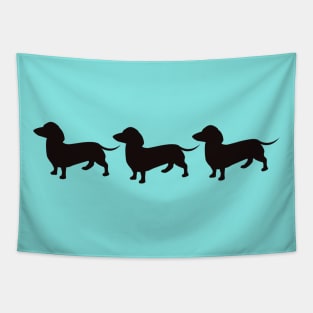 Dachshund, sausage, cute little dogs Tapestry