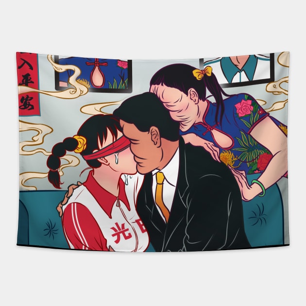 Good luck charm Tapestry by Tungningcheung