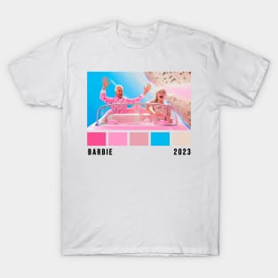 Barbie Womens Short Sleeve T-Shirt | Ladies Graphic Tee with Pink Classic  Logo in Black OR White Options | Doll Movie Top