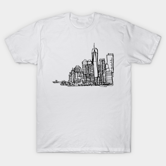 new york city skyline t shirt