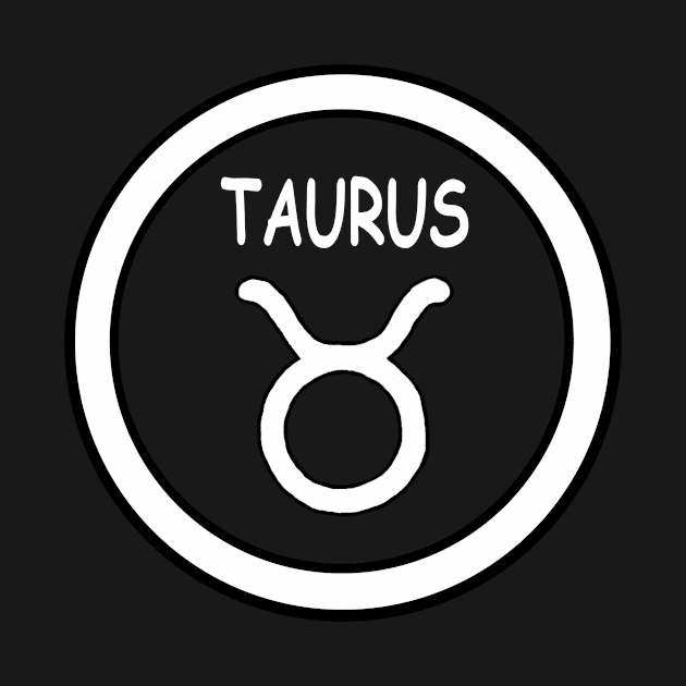 Taurus, white circle, transparent background by kensor