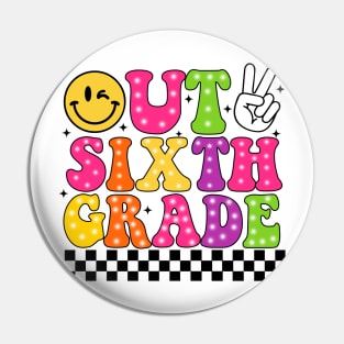 Peace Out School, Graduation Sixth Grade, Last Day of School, End of School Pin