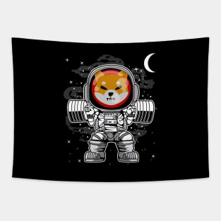 Astronaut Lifting Shiba Inu Coin To The Moon Shib Army Crypto Token Cryptocurrency Blockchain Wallet Birthday Gift For Men Women Kids Tapestry