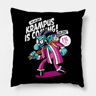 Krampus Is Coming To Town Creepy Monster Pillow