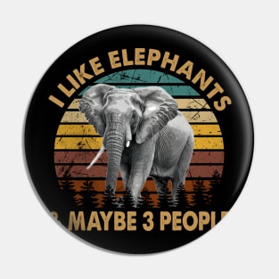 Urban Elephant Expedition Tee Triumph for Wildlife Majesty Admirers Pin