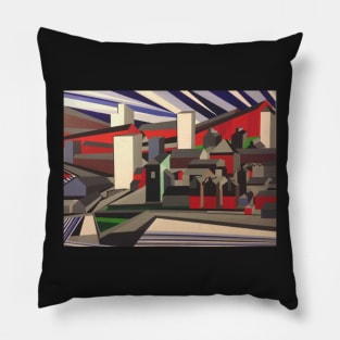 north shields fish quay vorticist Pillow