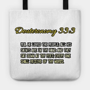 Deuteronomy 33:3 Tote