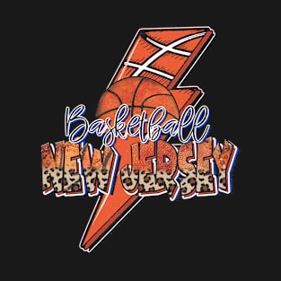 Classic Teams Name Proud New Jersey Retro Beautiful Basketball T-Shirt