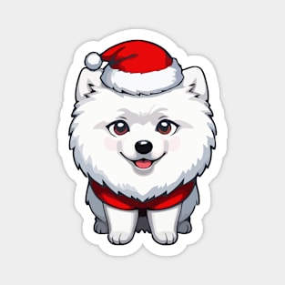 Pomeranian Santa - Adorable Dog for Christmas Magnet