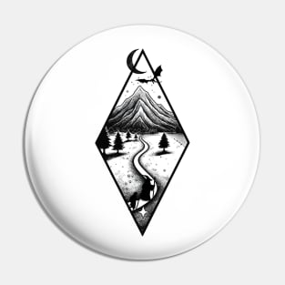 Road to the Lonely Mountain - Fantasy Pin