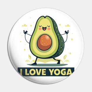 Yoga lover Avacado Pin
