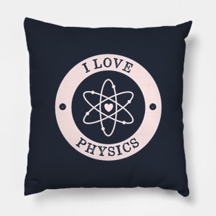 Super Cool I Love Physics Retro Pillow