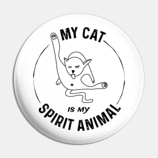 Rude Cat Is My Spirit Animal For Rude Cat Fans Pin