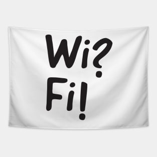 Wifi funny text Tapestry