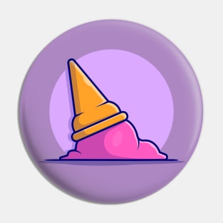 Ice Cream Cone Cartoon Vector Icon Illustration (11) Pin